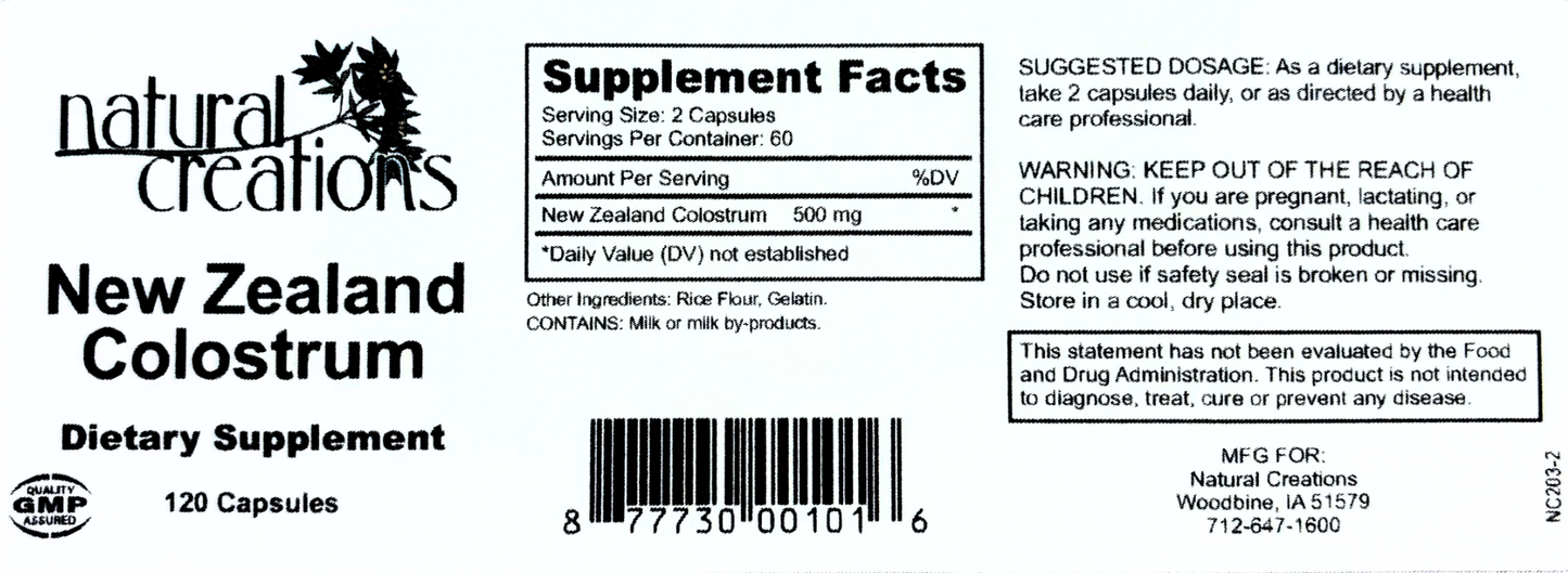New Zealand Colostrum