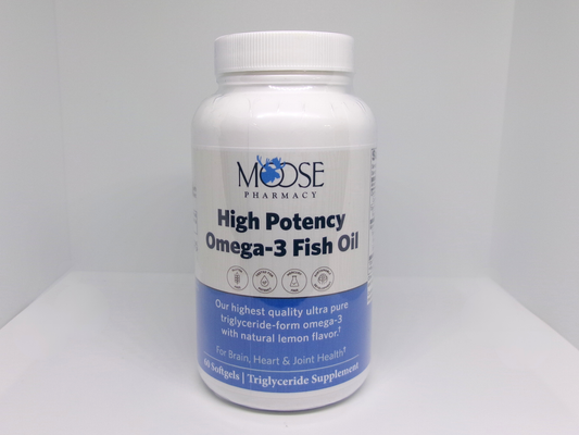 High Potency Omega-3 Fish Oil - 60 count