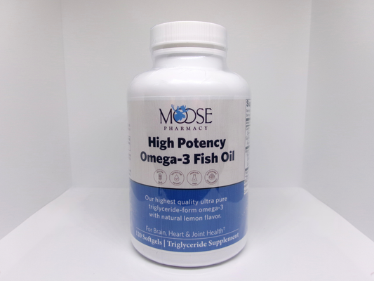 High Potency Omega-3 Fish Oil - 120 Count